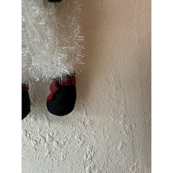 Holiday Time Santa Claus Floppy Figurine Decoration Fuzzy Beard & Mittens NWT - Picture 8 of 13